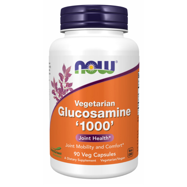 Веганський глюкозамін 1000 NOW Foods (Vegan Glucosamine 1000) 1000 мг 90 капсул