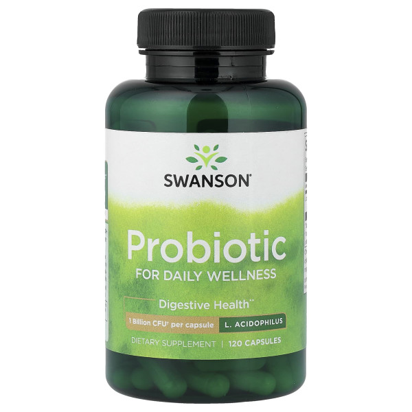 Пробіотик Swanson 120 капсул (1 млрд КУО в 1 капсулі)