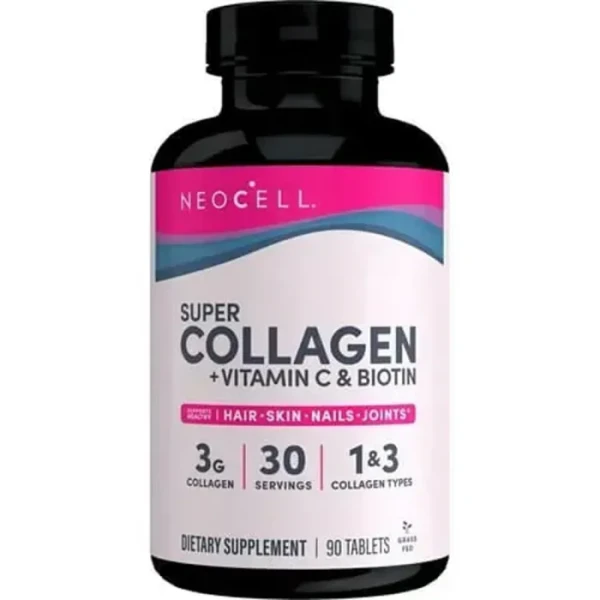 Супер колаген з вітаміном C та біотином NeoCell (Super Collagen + Vitamin C & Biotin) 90 таблеток