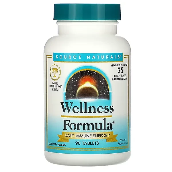 Комплекс для повсякденної підтримки імунітету Source Naturals  (Wellness Formula) 90 таблеток