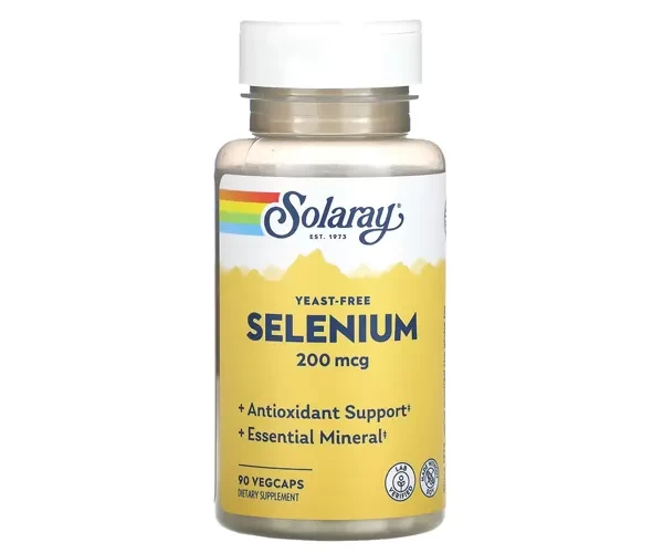 Селен без дріжджів Solaray  (Selenium Yeast-Free) 200 мкг 90 капсул