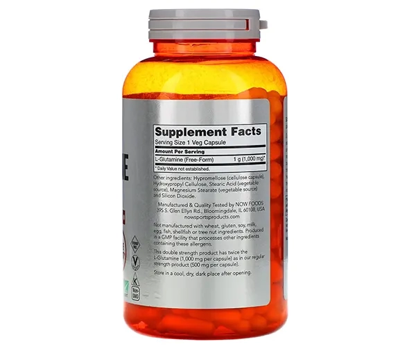 Глютамін NOW Foods (L-Glutamine) 1000 мг 