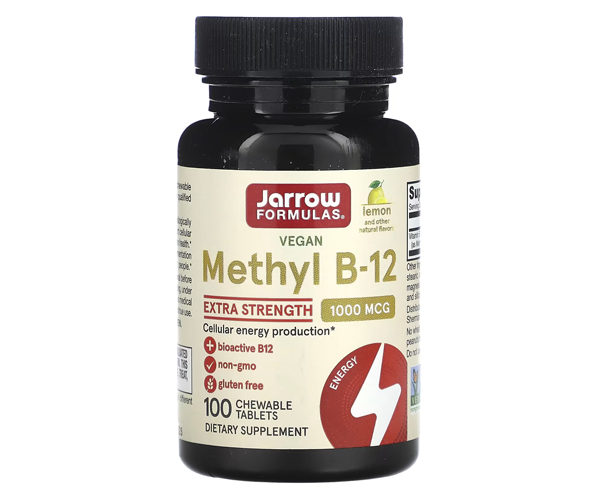 Витамин В12 Jarrow Formulas (Methyl B12) 1000 мкг 100 леденцов со вкусом лимона