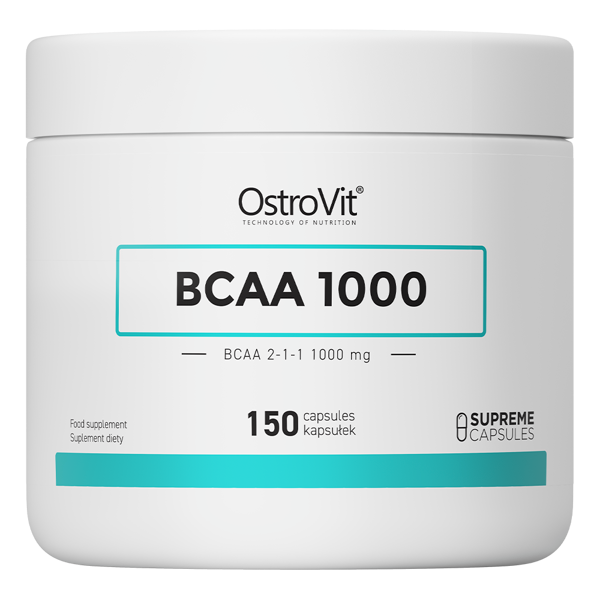 Амінокислоти BCAA Ostrovit  (BCAA 1000) 150 капсул