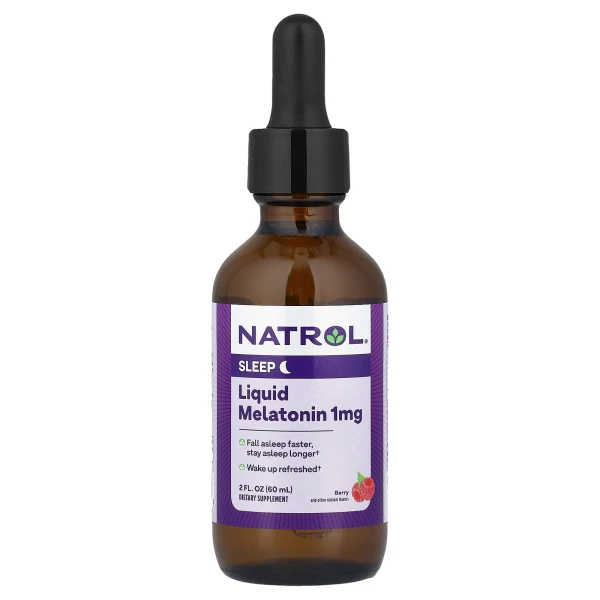 Мелатонин жидкий Natrol (Melatonin Liquid) со вкусом ягод 1 мг 60 мл