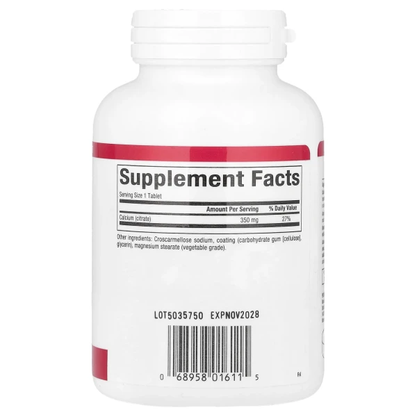 Цитрат кальция Natural Factors (Calcium Citrate) 350 мг 90 таблеток