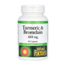 Куркума и бромелаин Natural Factors (Turmeric and Bromelain) 300 мг/150 мг 90 капсул