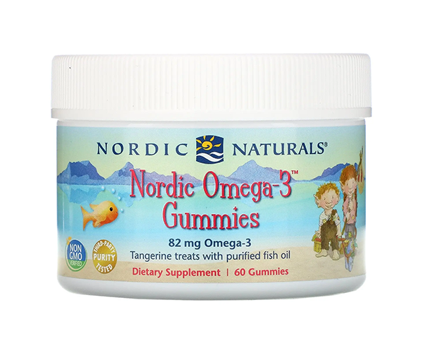 Рыбий жир для детей Nordic Naturals (Nordic Omega-3 Gummies) 82 мг  со вкусом мандарина