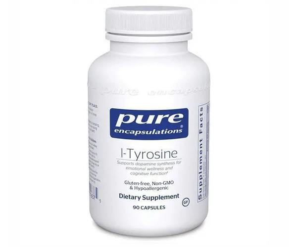 L-Тирозин Pure Encapsulations (L-tyrosine) 500 мг 90 капсул