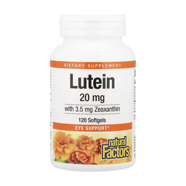 Лютеин Natural Factors (Lutein) 20 мг 120 капсул