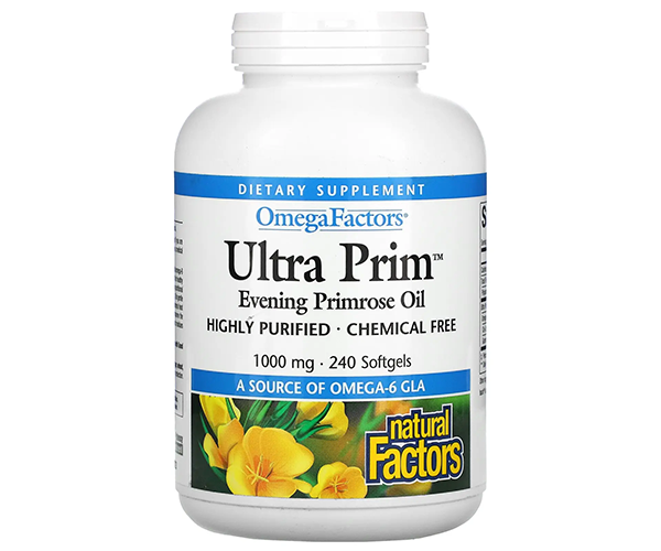Олія примули вечірньої Natural Factors  (OmegaFactors Ultra Prim) 1000 мг 