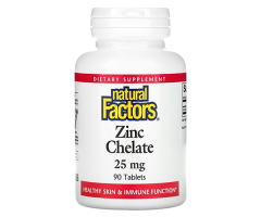 Хелат цинку Natural Factors (Zinc Chelate) 25 мг 90 таблеток