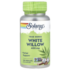 Белая ива Solaray (White Willow) 400 мг 100 капсул