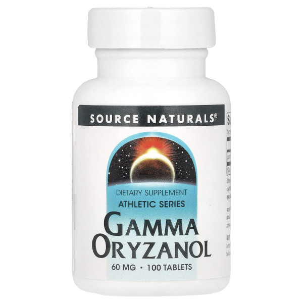 Гамма Оризанол Source Naturals (Gamma Oryzanol) 60 мг 100 таблеток