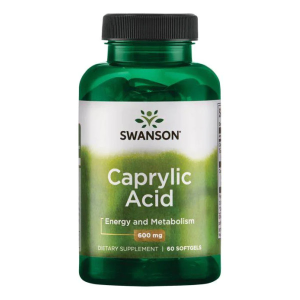 Каприловая кислота Swanson (Caprylic Acid) 600 мг 60 капсул