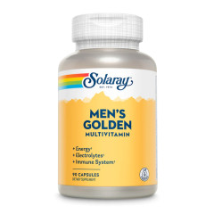 Мультивитамины для мужчин Solaray (Men's Golden Multi-Vitamin) 90 капсул