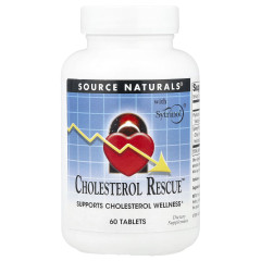 Допомога при холестерині Цитрінол 150 мг Cholesterol Rescue™ 604 mg Source Naturals 60 таблеток