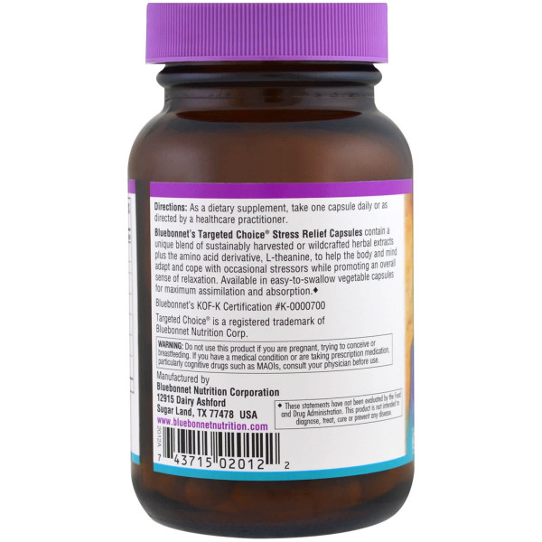 Комплекс для зняття стресу Bluebonnet Nutrition (Targeted Choice Stress Relief) 30 капсул