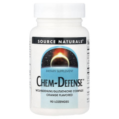 Молібден з глутатіоном Source Naturals (Chem-Defense) 90 льодяників зі смаком апельсину