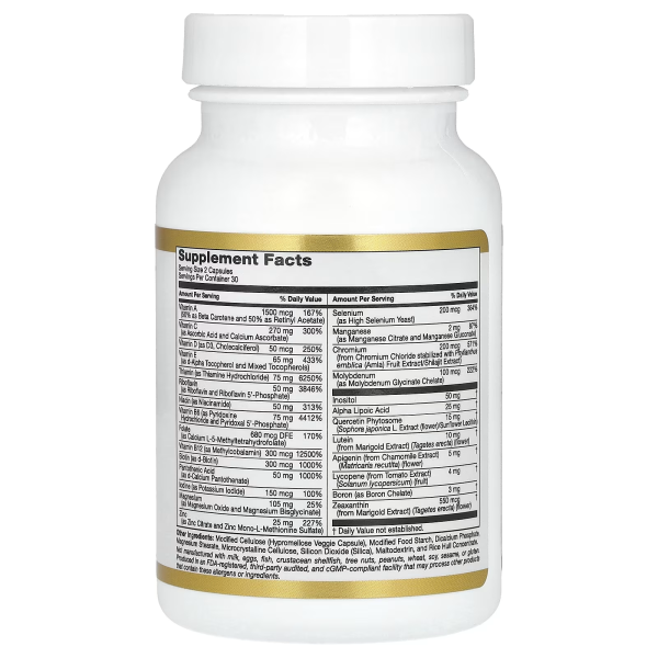 Мультивітаміни для щоденного прийому California Gold Nutrition 
