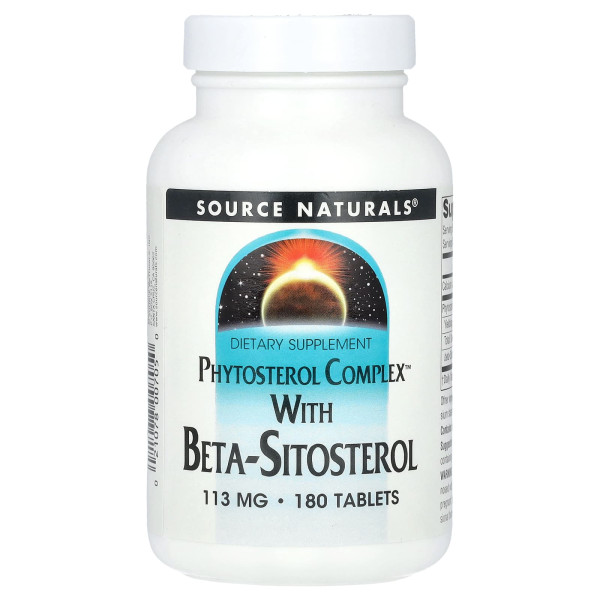 Фитостерольный комплекс с бета-ситостеролом Source Naturals (Phytosterol Complex with Beta Sitosterol) 180 таблеток