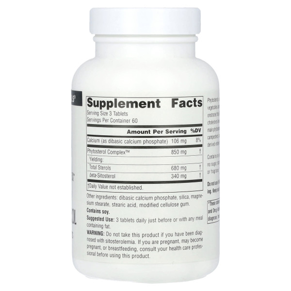 Фитостерольный комплекс с бета-ситостеролом Source Naturals (Phytosterol Complex with Beta Sitosterol) 180 таблеток