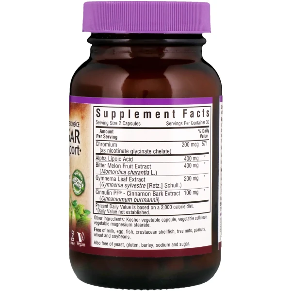 Харчова добавка Bluebonnet Nutrition (Blood Sugar Support) 