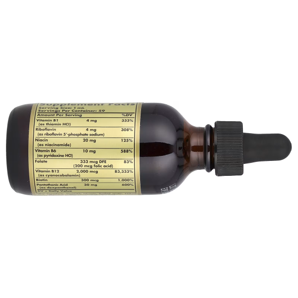 Жидкий витамин B12 2000 мкг Solgar (liquid B12) 59 мл