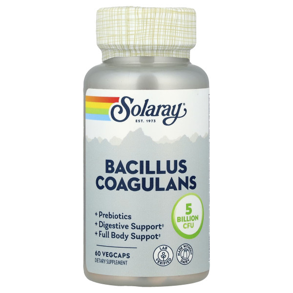 Бактерії бациллус коагулянса Solaray (Bacillus coagulans) 60 капсул
