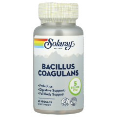 Бактерії бациллус коагулянса Solaray (Bacillus coagulans) 60 капсул
