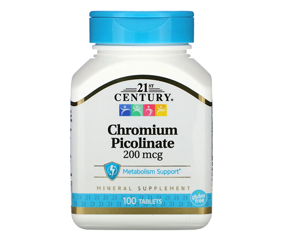 Піколінат хрому 21st Century (Chromium Picolinate) 100 таблеток