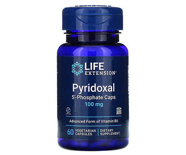 Вітамін В-6, піридоксаль 5'-фосфат Life Extension (Pyridoxal 5'-phosphate) 100 мг 60 капсул