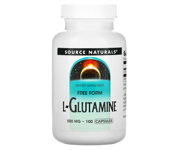Л Глютамін Source Naturals  (L-Glutamine) 500 мг 100 капсул