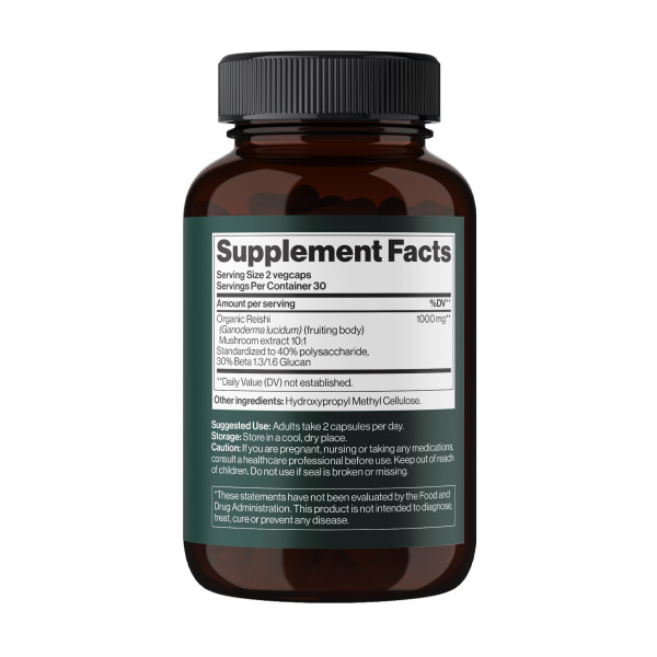 Гриби рейші Mind Shi (Reishi Mushroom) 1000 мг 60 капсул