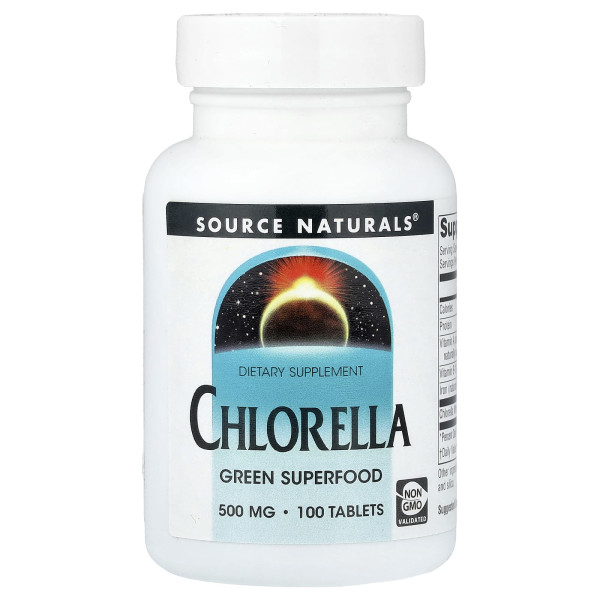 Хлорелла Source Naturals (Chlorella) 500 мг 100 таблеток