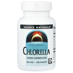 Хлорелла Source Naturals (Chlorella) 500 мг 100 таблеток