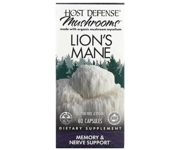 Ежовик гребенчатый Fungi Perfecti (Lion's Mane) 500 мг 