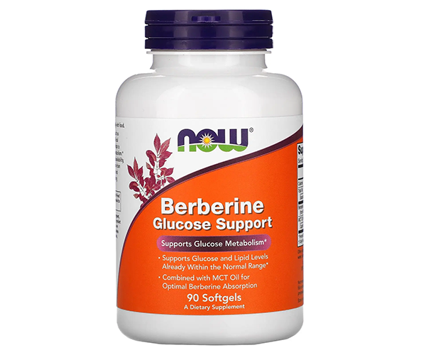 Берберин для регулирования уровня глюкозы NOW Foods (Berberine Glucose Support) 400 мг 90 капсул