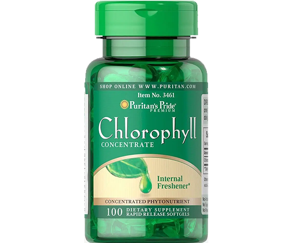Хлорофилл концентрат Puritan's Pride (Chlorophyll Concentrate) 50 мг 100 капсул
