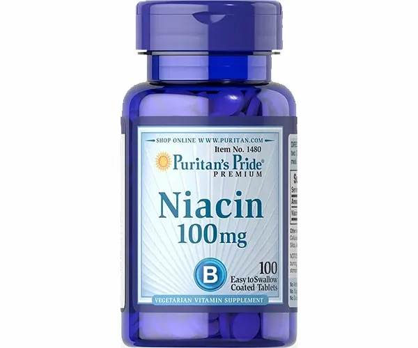 Ніацин Puritan's Pride (Niacin) 100 мг 100 таблеток