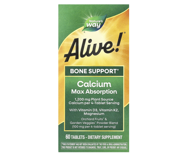 Кальций для костей максимального усвоения Nature's Way (Calcium Max absorption Bone Support) 1200 мг 