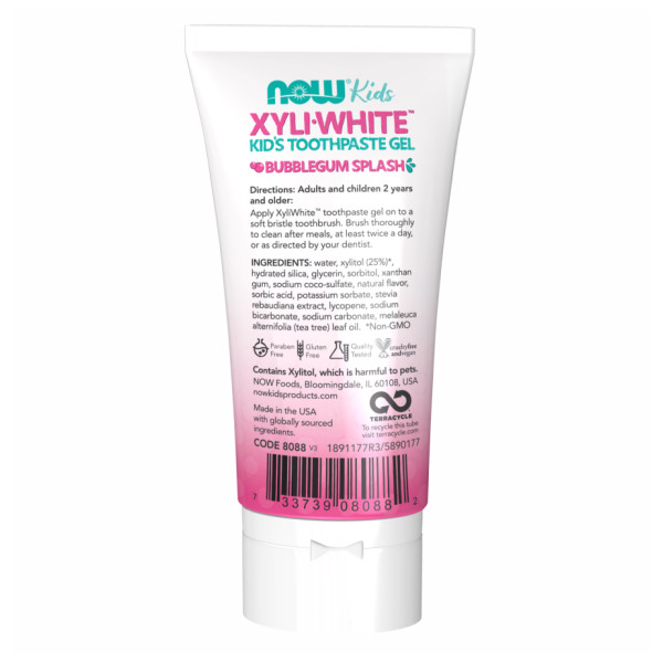 Дитячий зубний гель NOW Foods  (XyliWhite, Kids Toothpaste Gel) 85 г зі смаком жуйки