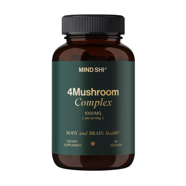 Смесь лечебных грибов Mind Shi (4Mushroom Complex) 1000 мг 60 капсул