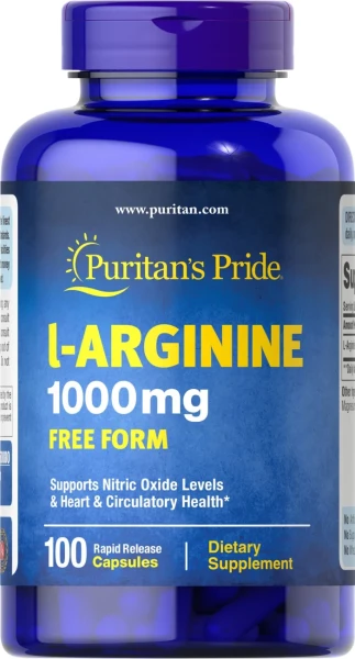Л-аргінін Puritan's Pride  (L-Arginine) 1000 мг 100 капсул