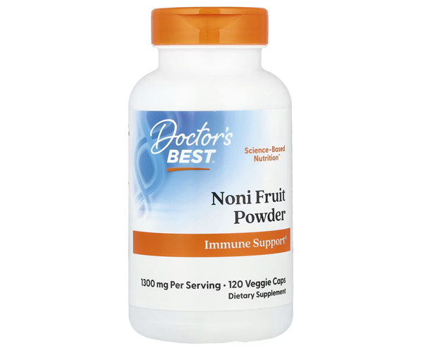 Порошок плодов нони Doctor's Best (Noni Fruit Powder) 650 мг 120 капсул