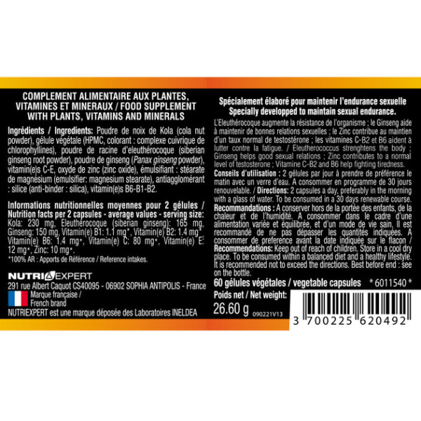 Секс контроль Продолженное удовольствие Nutri Expert (Sex Control) 60 капсул