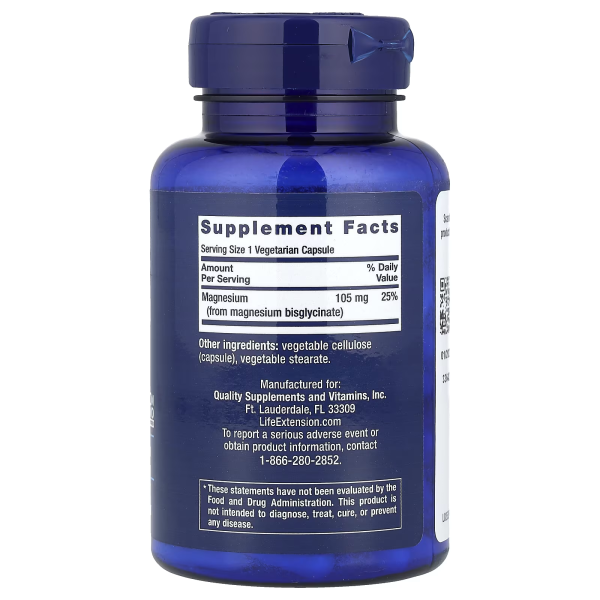 Магній гліцинат Life Extension (Magnesium Glycinate) 90 капсул