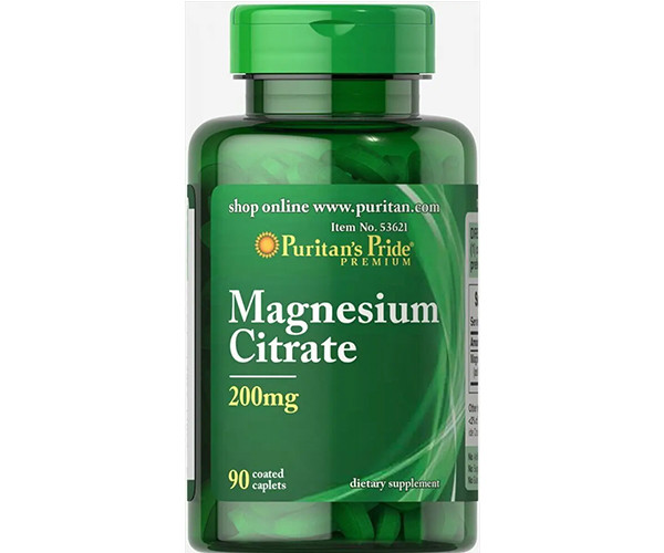Магний цитрат Puritan's Pride (Magnesium Citrate) 200 мг 90 капсул