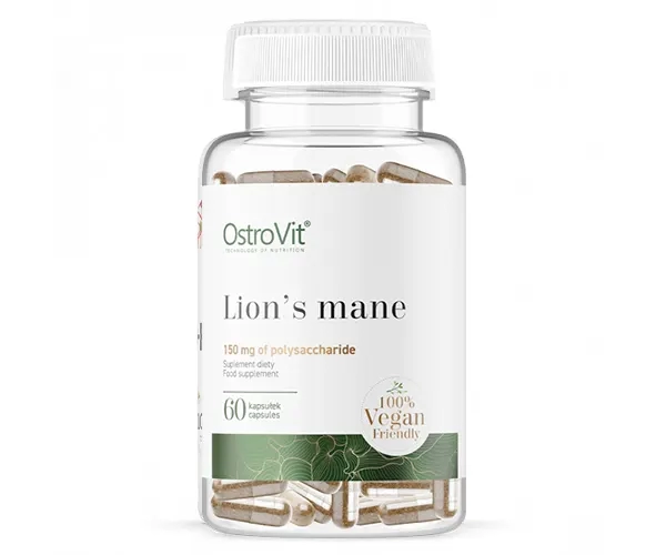 Їжовик гребінчастий Ostrovit (Lion's Mane) 500 мг 60 капсул