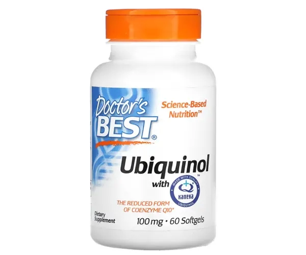 Убіхінол з Канека Doctor's Best (Ubiquinol with Kaneka) 100 мг 60 капсул